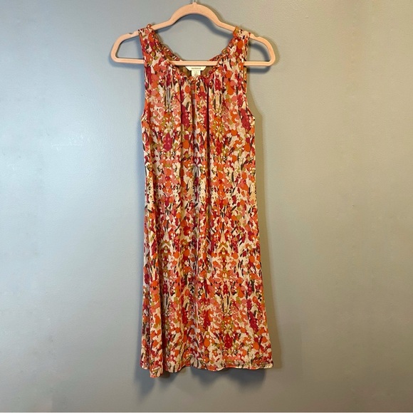 Sundance Dress 100% Silk Floral Sleeveless Ruffled Edge Sundress Sz S EUC - Picture 1 of 6